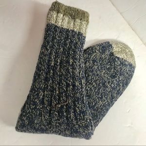 NWOT Merino Wool a Blend Thick Rag Socks Large